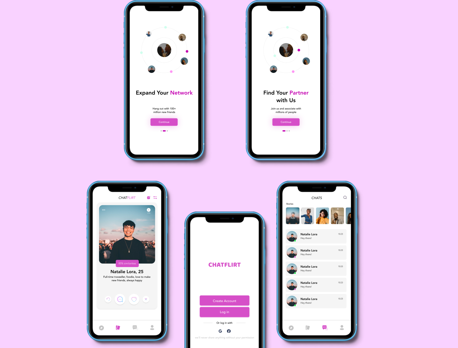 Dating app ui design by adewumi oluwademilade on Dribbble