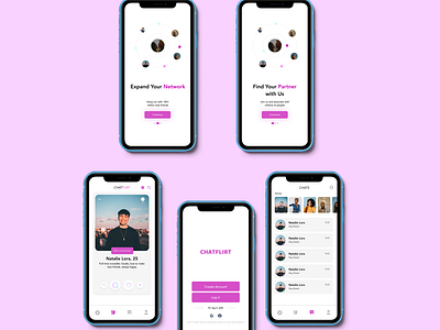 Dating app ui design