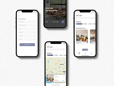 REAL ESTATE MOBILE APP UI DESIGN ui