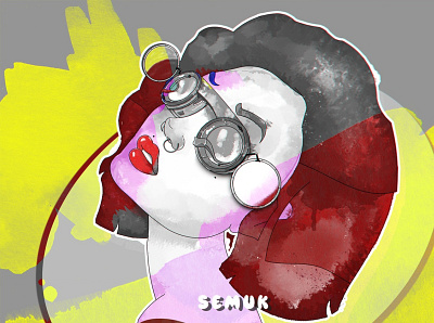 Steampunk women app branding design graphic design icon illustration logo ui ux vector