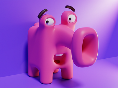 Elephant 3D art design