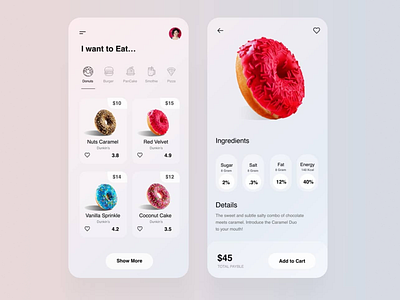 112 - Concept PWA Design Shot app branding burger design donut eat food freelance illustration logo minimal pancake product design pwa research sweet ui ux vector visual design