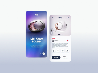 120 - Concept PWA Design Shot app branding design freelance illustration logo minimal music product design pwa research songs sound speaker ui ux vector visual design webapp website design