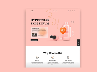 132 - Concept Website Design Shot app beauty branding design freelance illustration logo makeup minimal skincare ui ux vector