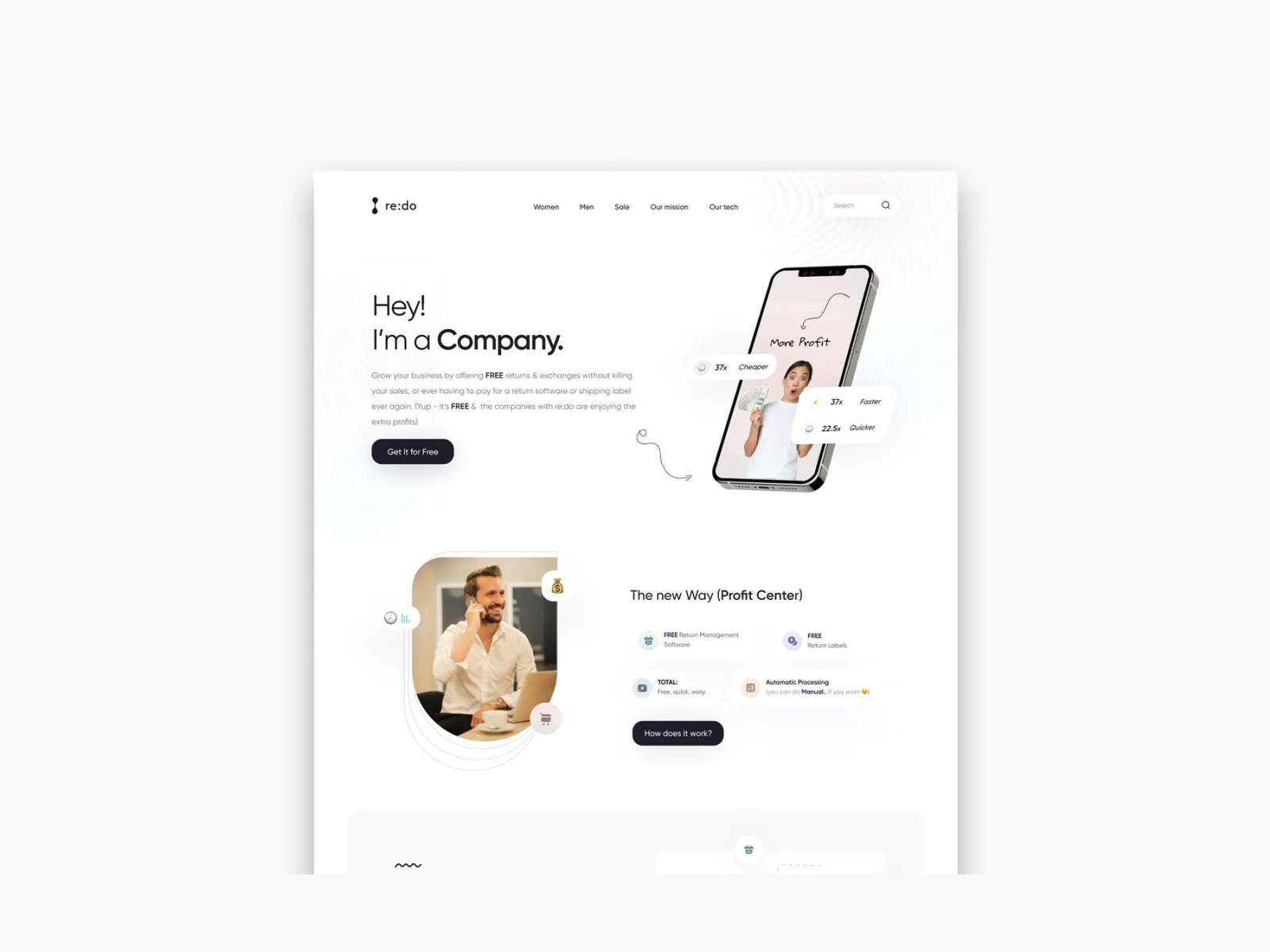 140 - Concept Website Design Shot by /B4SIC on Dribbble