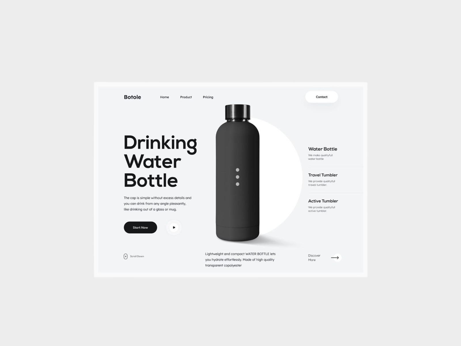 154 - Concept Website Design Shot by /B4SIC on Dribbble