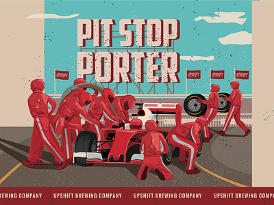 Pit Stop Porter branding design graphic design illustration packaging packaging design poster print vector