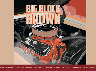 Big Block Brown branding design graphic design illustration packaging packaging design poster print vector