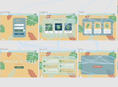 yhack - interaction map design desktop figma figma design prototype ux web