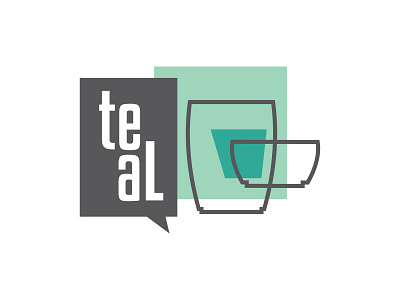 teal branding design logo