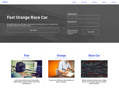 forc - beta design flatdesign framework html layout page design page layout ui web webdesign