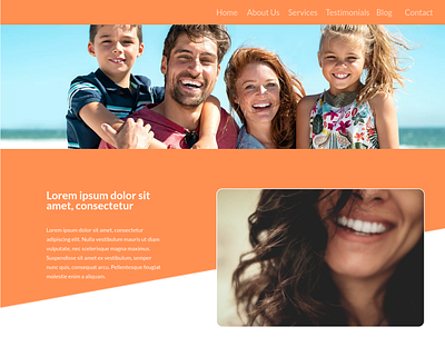 DentalOne Landing css design framework html layout page design page layout web webdesign