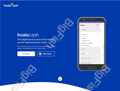 koala cash css flatdesign html layout marvelapp page design page layout web webdesign