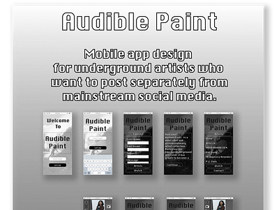 Audible Paint mobile app design uidesign uxdesign