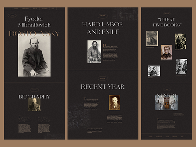 Landing page by F.M. Dostoevsky