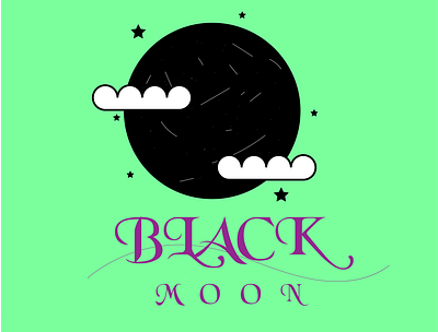 black moon logo adobe illustrator branding design designgraphic graphic illustration logo minimal logo vector