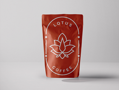LOTUS coffee logo adobe illustrator branding coffeelogo design designgraphic graphic identitydesign illustration logo logodesign lotuslogo