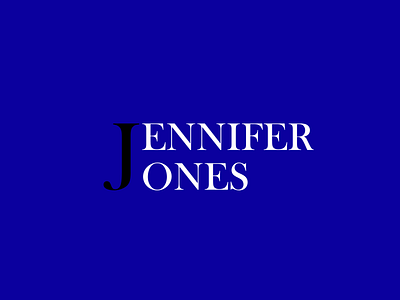JENNIFER JONES logo adobe illustrator branding design designgraphic fashionlogo graphic graphic design illustration jenniferjoneslogo logo logodesign