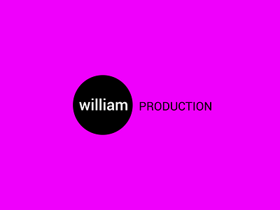 WILLIAM PRODUCTION logo adobe illustrator branding design designgraphic graphic illustration logo logodesign productionlogo williamlogo