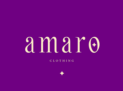 amaro clothing branding design fashionbranding fashionidentitydesign graphic logo logodesign london