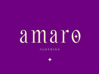 amaro clothing branding design fashionbranding fashionidentitydesign graphic logo logodesign london