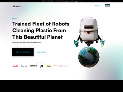 Midbot - Landing Page Created with Only AI Images