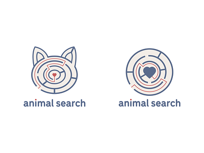 Animal Search Final Logo animal brand branding branding concept branding identity cat ideas identity logo logotype mark maze puzzle type typography wip work in progress