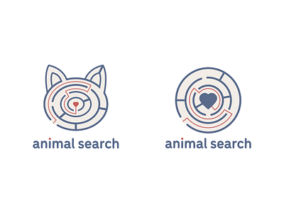 Animal Search Final Logo animal brand branding branding concept branding identity cat ideas identity logo logotype mark maze puzzle type typography wip work in progress