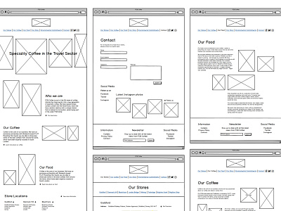 FCB Coffee Wireframes