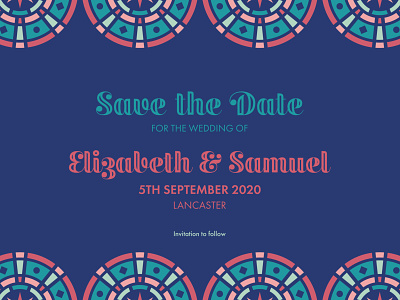 Save the Date art deco design invite print save the date typography wedding wedding invites