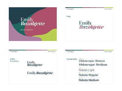 Emily Bazalgette Brand Guidelines