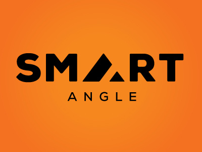 Smart Angle black corners logo mark nexa orange rounded rounded corners shape triangle typography