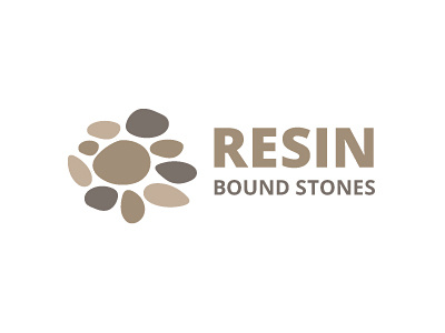 Resin Bound Stones logo concepts logo mark stones typography