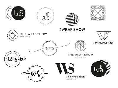 The Wrap Show logos artboard baby branding event icon illustrator logo logos mark start up wip