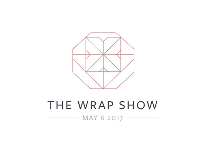 The Wrap Show logo v3 baby brand branding event geometric icon logo mark start up symmetry