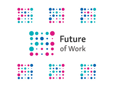Future of Work second choice brand colour flexible icon ideas identity logo logos mark monogram technology wip