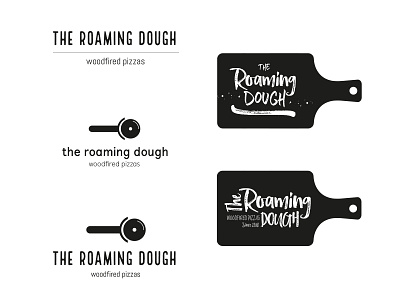 The Roaming Dough idea development brand brand and identity branding ideas identity illustration indie logo pizza startup type typography wip