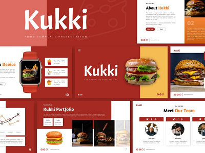 Kukki Food Presentation food powerpoint design powerpoint template presentation template