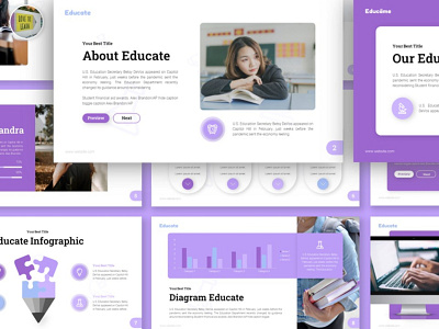 Educate Education Presentation creative design design education powerpoint design powerpoint template presentation design presentation template