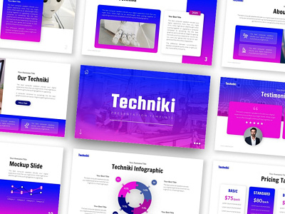 Techniki Technology Presentation creative creative design design powerpoint design powerpoint template presentation design presentation template technology