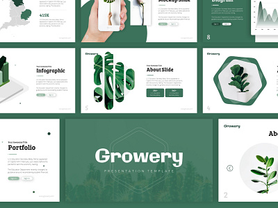 Growery Green Leaves Presentation