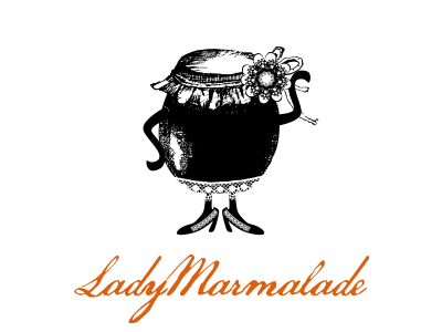 Lady Marmalade cute design funny graphic illustration logo marmalade sweet