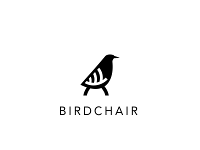 Birdchair bird chair clean company deco decor furniture home logo minimalistic smart