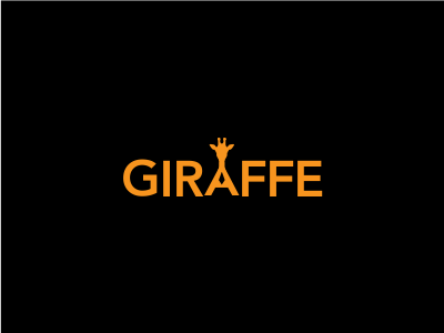 Girraffe animal cute giraffe icon illustration logo minimalistic smart wild