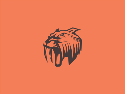 Saber Tooth Cat animal bold cat dangerous icon sport strong teeth tiger wild