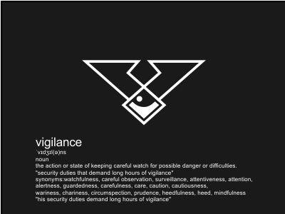 Vigilance eye letter v