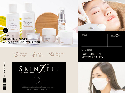 Skinzell Aesthetic Clinic beauty beauty clinic brand guideline branding branding identity graphic design logo logo concept logo design product design social media visual identity