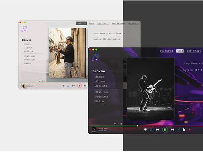 Music Player Web UI