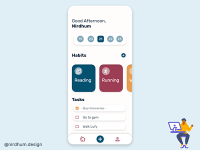 Task Manager Mobile App UI design designing mobile ui ui ui design