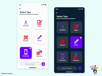 Skill Learning Mobile App UI design designing mobile ui ui ui design